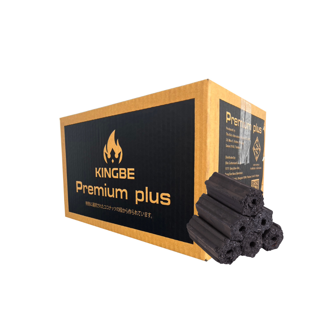 Premium700 degree for BBQ & Sea food Hexagon briquette charcoal Premium Plus 10KG